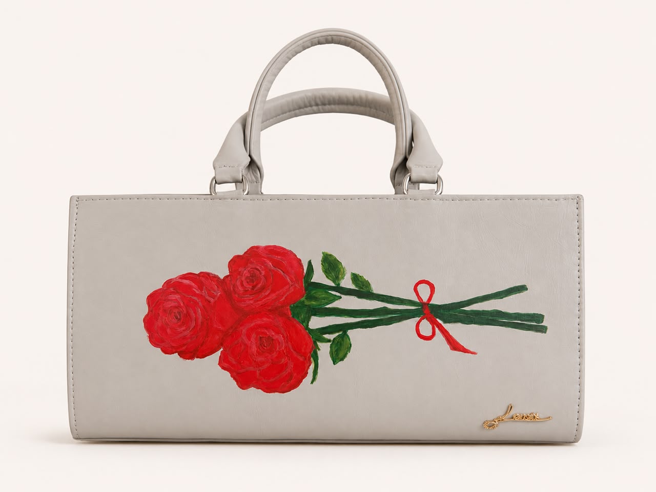 Lamis Box Bag - Light Grey