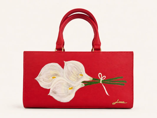 Lamis Box Bag - Cherry Red