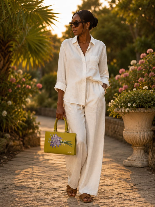 Lamis Box Bag - Chartreuse