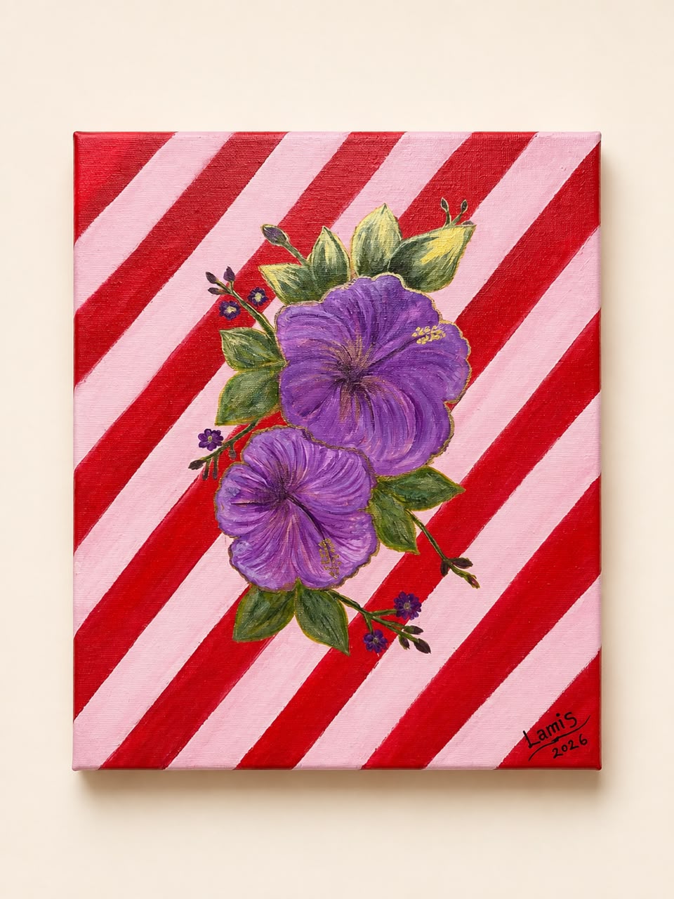 Purple hibiscus
