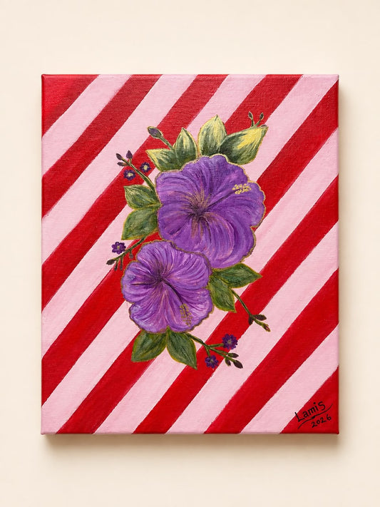 Purple hibiscus